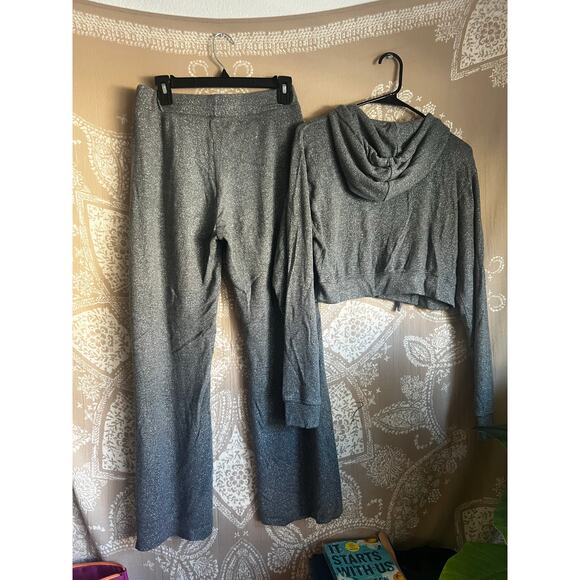 Bleusalt Malibu Matching Sweatsuit Set in Grey Sparkle - Picture 7 of 9
